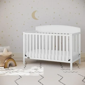 5-in-1 Convertible Crib (White) – Converts from Baby Crib